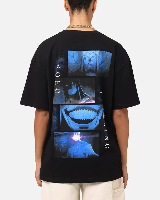Goat Crew X Solo Leveling Statue Of God Heavy T-Shirt Black-- Ribbed T-Shirt High Neck Heavyweight Goat Crew X Solo Leveling Statue Of God Heavy T-Shirt Black-- Ribbed T-Shirt High Neck Heavyweight