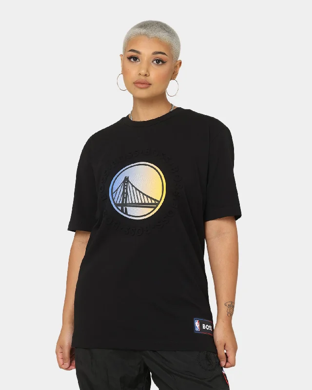 Hugo Boss Hugo Boss X NBA Basic Golden State Warriors Short Sleeve T-Shirt Black-- Polka Dot Checkered Tartan Hugo Boss Hugo Boss X NBA Basic Golden State Warriors Short Sleeve T-Shirt Black-- Polka Dot Checkered Tartan