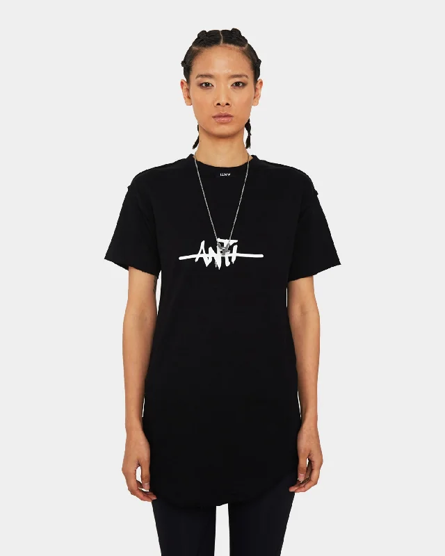 The Anti Order Digital Art Society T-Shirt Black/White-- Real Fur Shearling Chenille