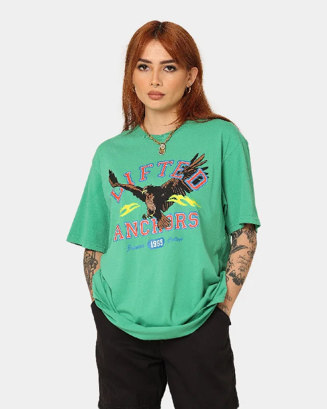 Lifted Anchors Gym Class T-Shirt Green-- Solid Color Striped Floral
