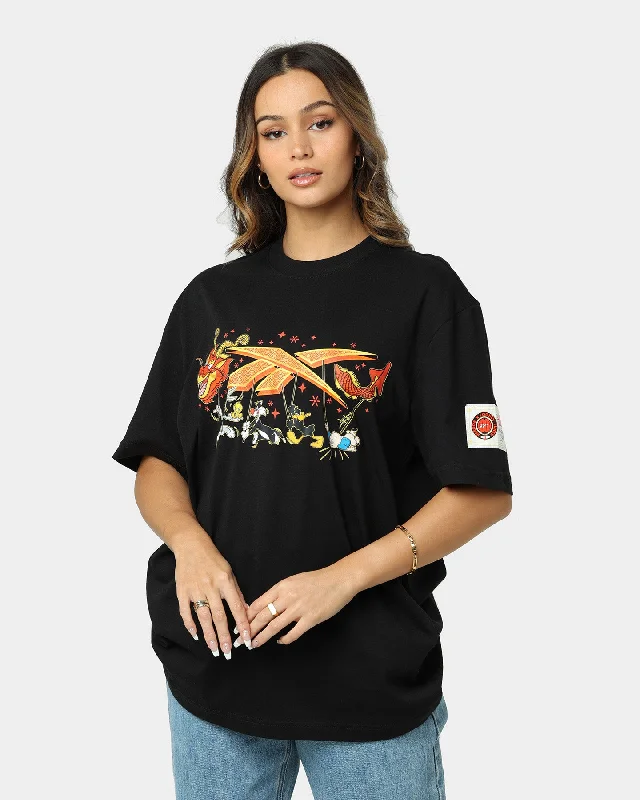 Reebok Reebok X Looney Tunes T-Shirt Black-- Elasticated Padded Insulated