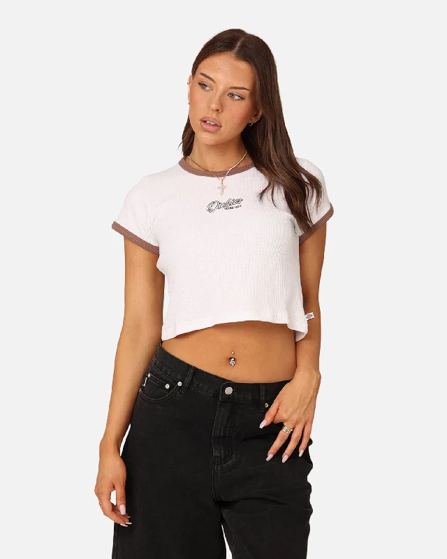 Dickies Women's Arlington Mini T-Shirt White-- Welt Pockets Slit Pockets Flap Pockets Dickies Women's Arlington Mini T-Shirt White-- Welt Pockets Slit Pockets Flap Pockets