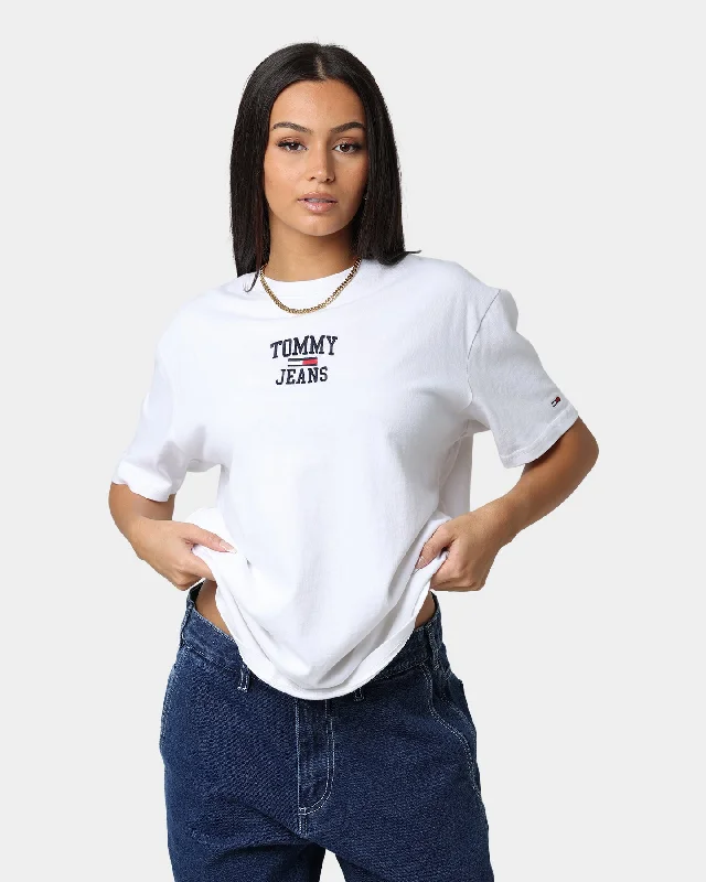 Tommy Jeans TJM Homespun Graphic T-Shirt White-- Notch Collar Peter Pan Collar Cowl Neck Tommy Jeans TJM Homespun Graphic T-Shirt White-- Notch Collar Peter Pan Collar Cowl Neck