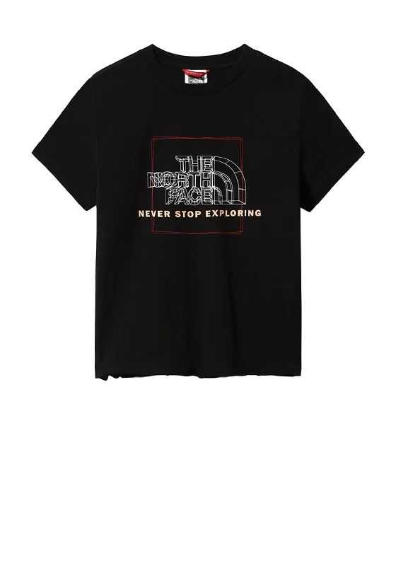 The North Face Womens Coordinates T-Shirt, Black-- Polka Dot Checkered Tartan