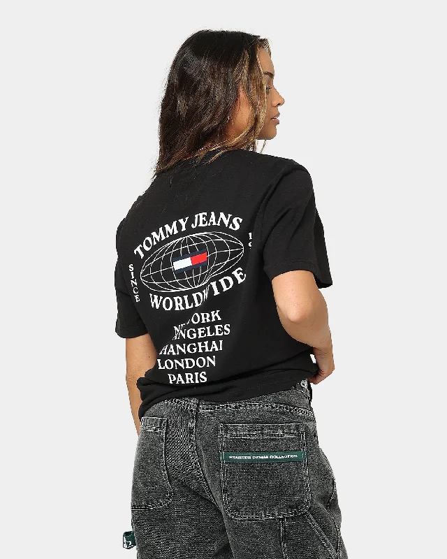 Tommy Jeans Modern Essentials T-Shirt Black-- Oversized T-Shirt Spandex breathable