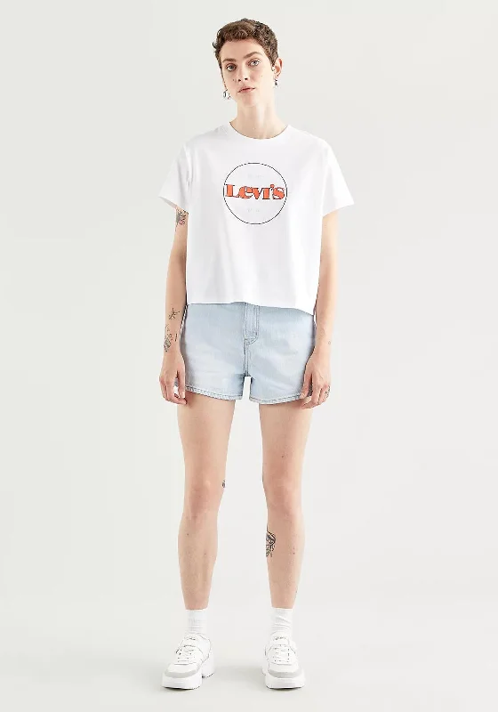 Levis® Varsity Graphic Tee Logo T-Shirt, White 0153-- Rayon Velvet Corduroy