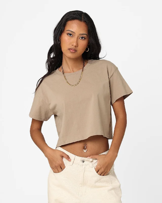 AS Colour Women's Crop T-Shirt Sand-- Anti-Shrink Durable Soft