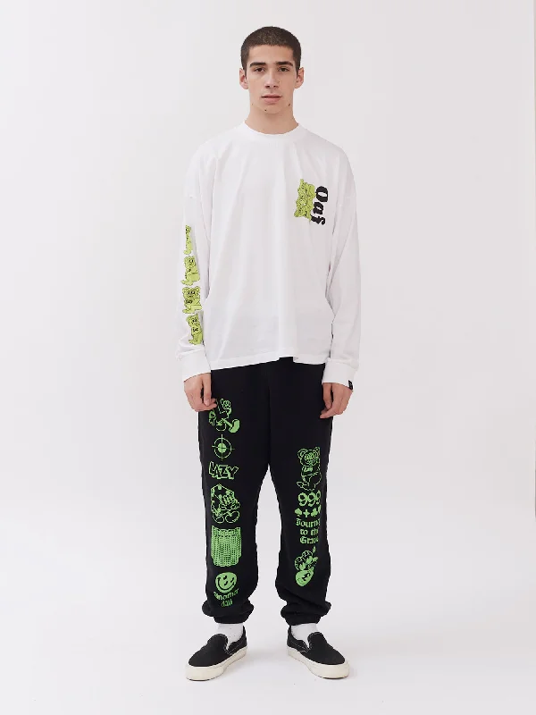 Lazy Oaf Bear With Me Long Sleeve T-Shirt-- Chenille Blend Fleece Blend Nylon Blend
