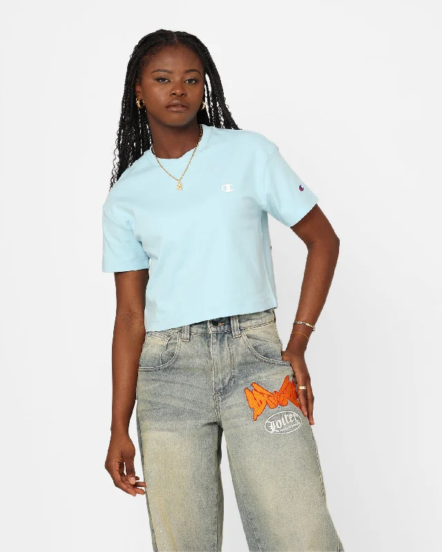 Champion Women's Rochester Base T-Shirt Iced Blue-- Casual Formal Business