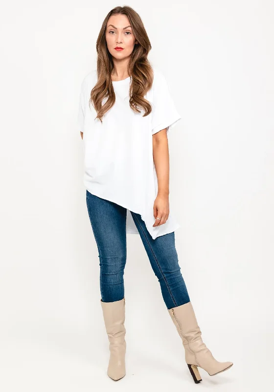 Seventy1 One Size Angel Wing Cut Back T-Shirt, White-- Lace Blend Ribbed Blend Corduroy Blend Seventy1 One Size Angel Wing Cut Back T-Shirt, White-- Lace Blend Ribbed Blend Corduroy Blend