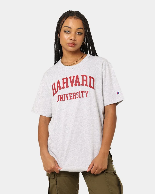 Champion EU Harvard Jersey T-Shirt Silver Grey-- Houndstooth Herringbone Solid