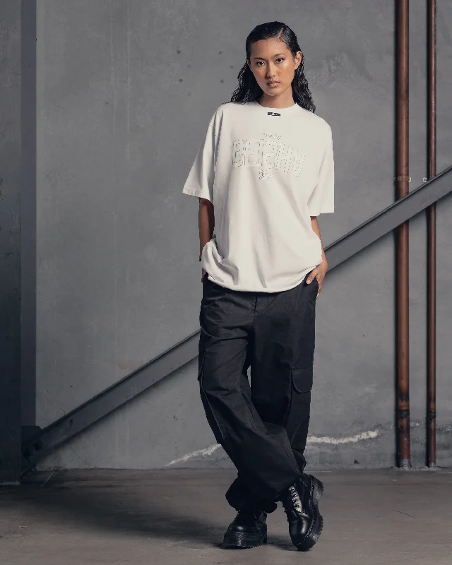 The Anti Order Geisha Baggy T-Shirt White-- Fleece Nylon Spandex