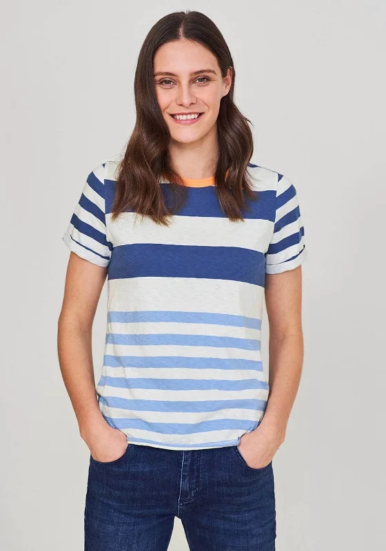 White Stuff Neo Stripe T-Shirt, Blue Multi-- Anti-Pilling Machine Wash Handmade