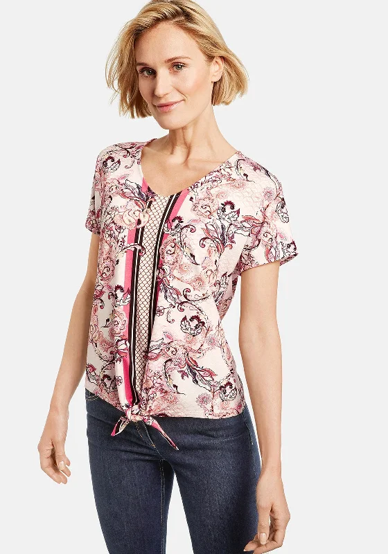 Gerry Weber T Shirt Short Sleeve-- Thin T-Shirt Open Front Quick Dry