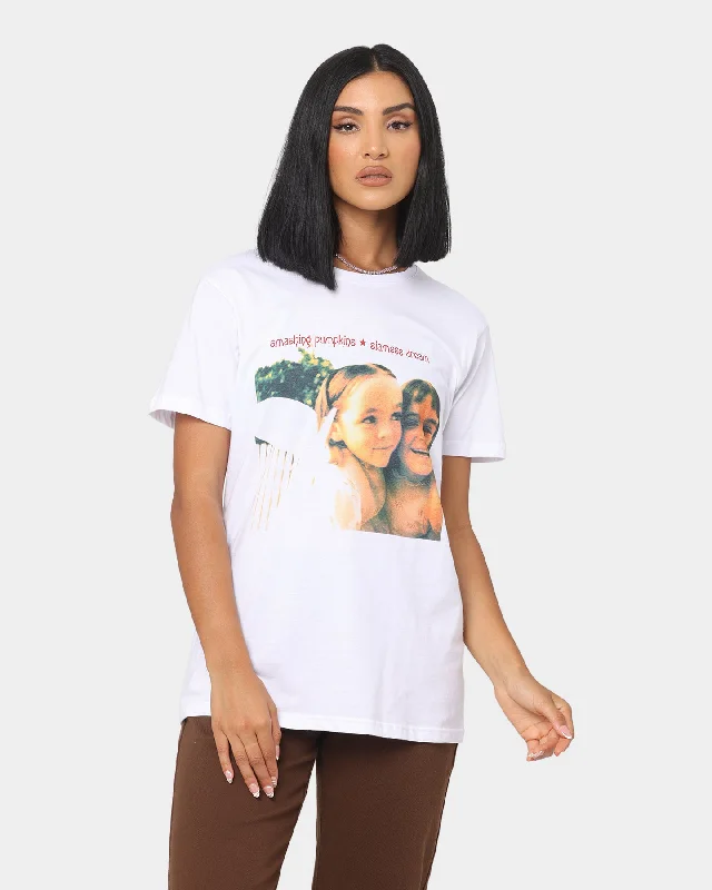 The Smashing Pumpkins Dream T-Shirt White-- Print Jacquard Patchwork