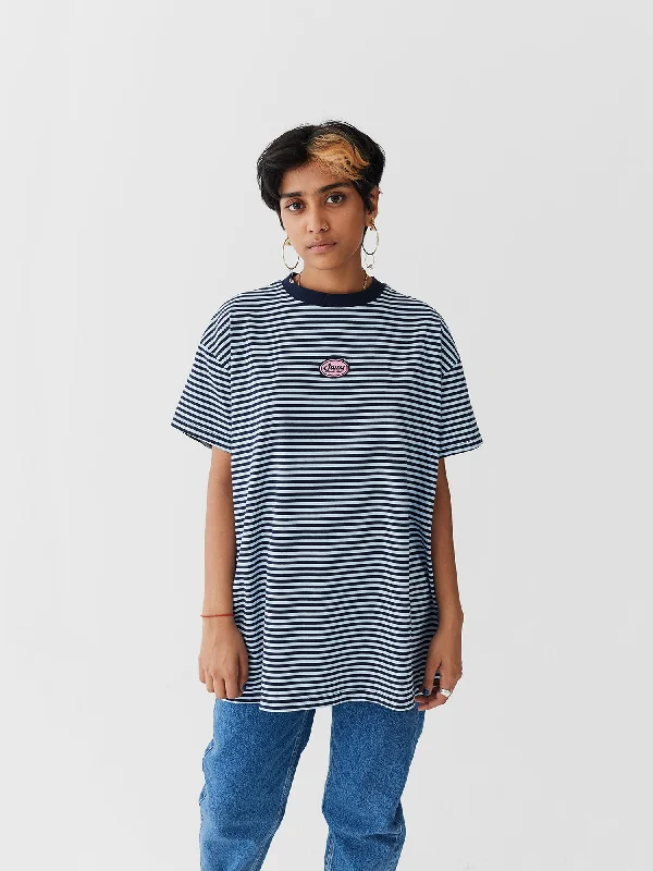 Lazy Oaf Lazy Stripe Oversized T-Shirt-- Nylon Fabric Polyester Fabric Spandex Fabric Lazy Oaf Lazy Stripe Oversized T-Shirt-- Nylon Fabric Polyester Fabric Spandex Fabric
