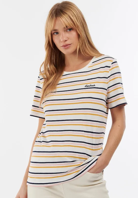 Barbour Womens Picnic T-Shirt, Cloud Stripe-- Modern Contemporary Chic