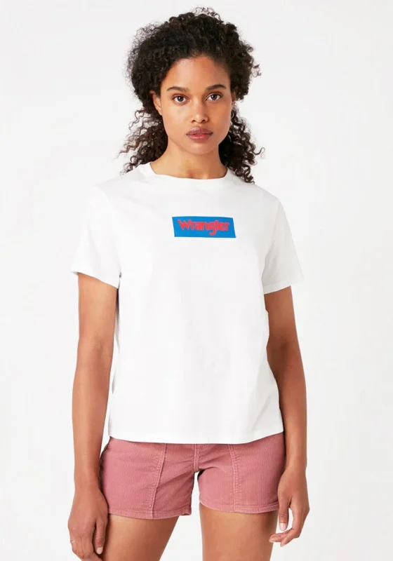 Wrangler Colour Block Box Logo T-Shirt, Off White-- Rayon Fabric Velvet Fabric Corduroy Fabric Wrangler Colour Block Box Logo T-Shirt, Off White-- Rayon Fabric Velvet Fabric Corduroy Fabric
