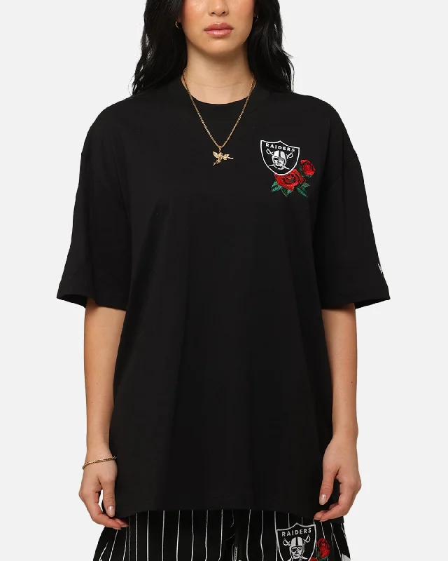 New Era Las Vegas Raiders Rose Oversized T-Shirt Black-- Faux Fur Fabric Real Fur Fabric Shearling Fabric New Era Las Vegas Raiders Rose Oversized T-Shirt Black-- Faux Fur Fabric Real Fur Fabric Shearling Fabric