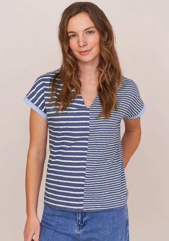 White Stuff Nelly Notch Striped T-Shirt, Blue-- Faux Fur Fabric Real Fur Fabric Shearling Fabric White Stuff Nelly Notch Striped T-Shirt, Blue-- Faux Fur Fabric Real Fur Fabric Shearling Fabric