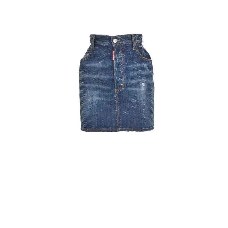 Dsquared² Blue  Skirt summer skirt style