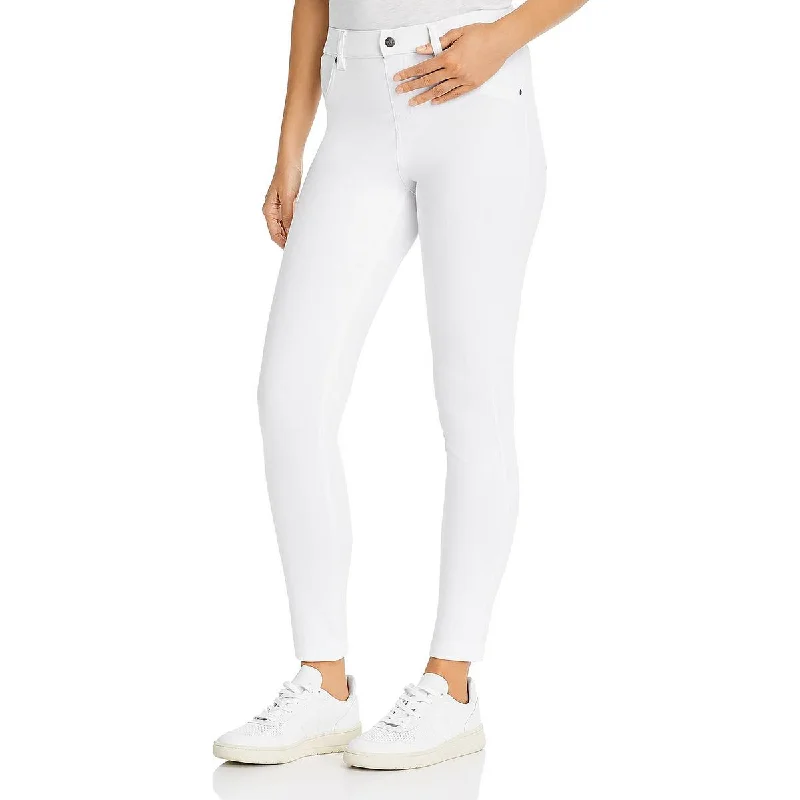 Hue Womens Knit Denim Capri Pants Elegant Trouser Pants
