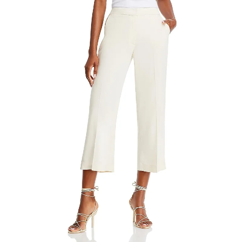 T Tahari Womens Cropped Casual Wide Leg Pants Classic Cropped Pants