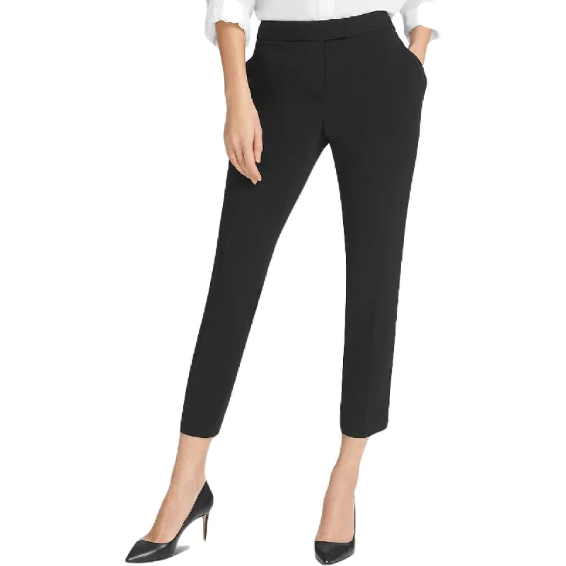 DKNY Womens High Rise Ankle Dress Pants Trendy Wide-Leg Pants