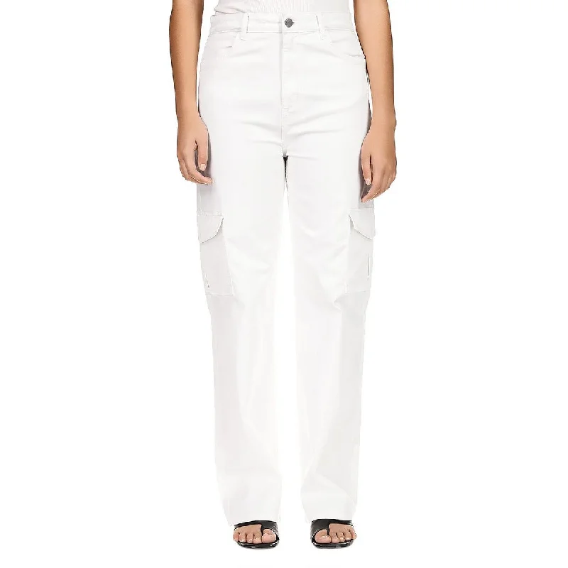Sanctuary Womens Flashback High Rise Stretch Cargo Pants Casual Wide Pants
