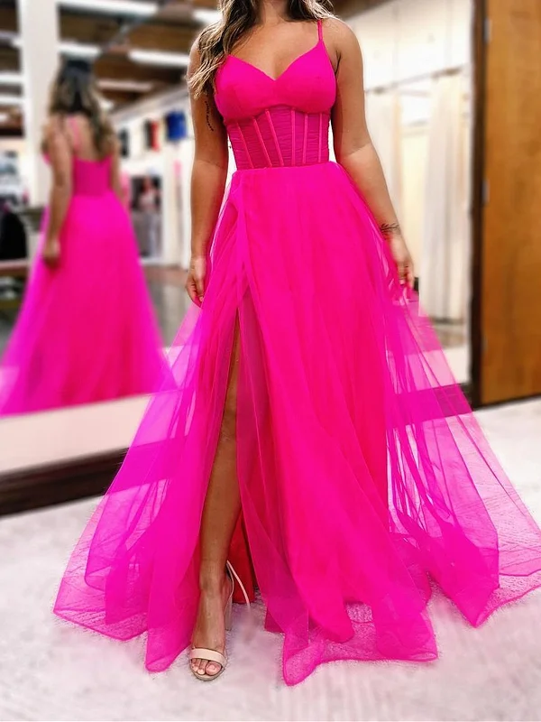 V Neck Hot Pink Royal Blue Long Prom Dresses, Hot Pink Royal Blue Long Formal Evening Dresses Tunics Occasion special V Neck Hot Pink Royal Blue Long Prom Dresses, Hot Pink Royal Blue Long Formal Evening Dresses Tunics Occasion special