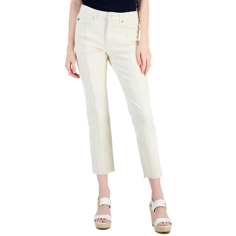 Tommy Hilfiger Womens Tribeca Cropped Straight Leg Ankle Pants Slim-Fit Leggings