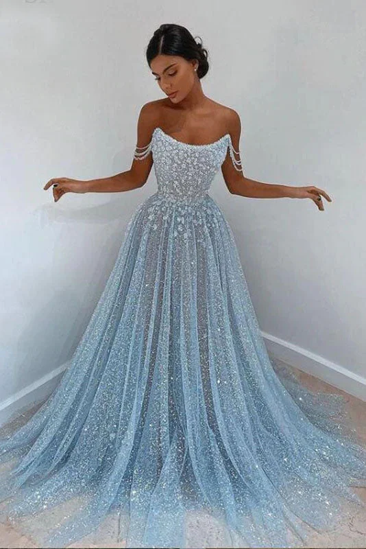 Shiny Beaded Off The Shoulder Glitter Sequins A-line Prom Dress Long Party Dress OKV56 Shift Classic Vintage Shiny Beaded Off The Shoulder Glitter Sequins A-line Prom Dress Long Party Dress OKV56 Shift Classic Vintage