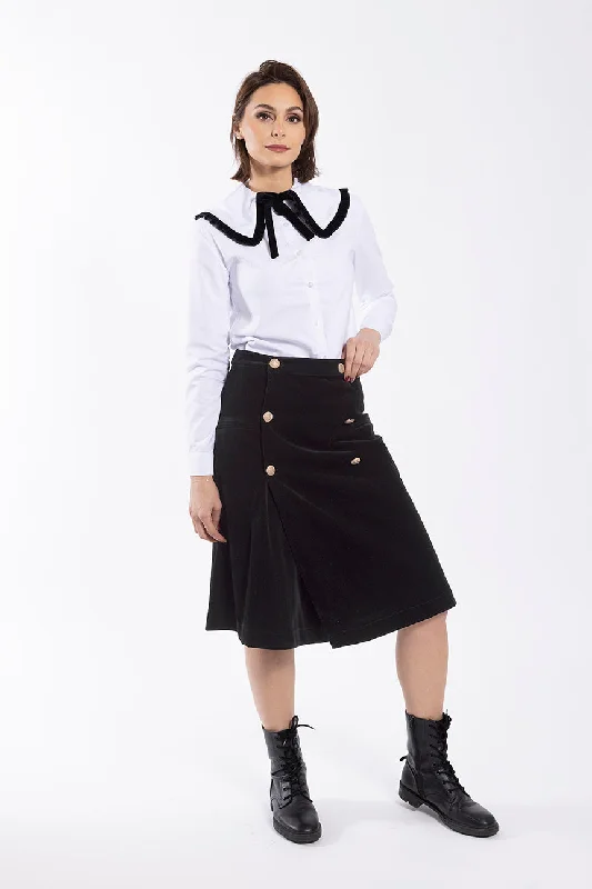 Static Velvet Skirt wool skirt warm