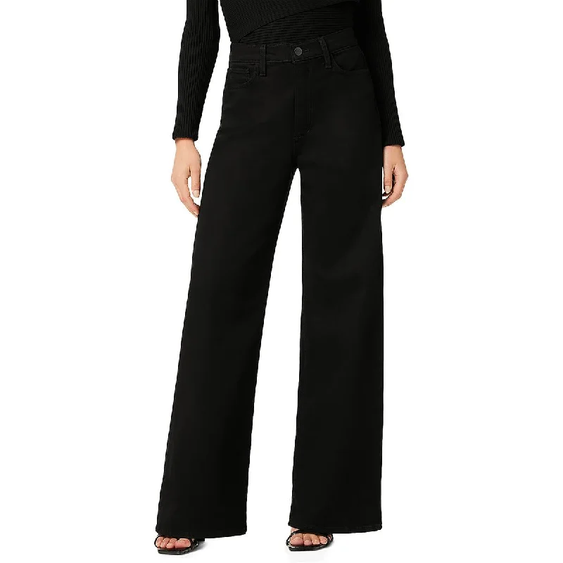 Joe's Womens The Mia Zipper Cotton Wide Leg Pants Formal Wide-Leg Pants