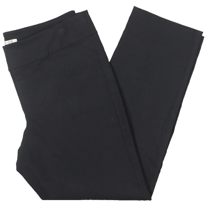 Nic + Zoe Womens Petites Pull On Straight Leg Straight Leg Pants Elegant Trouser Pants