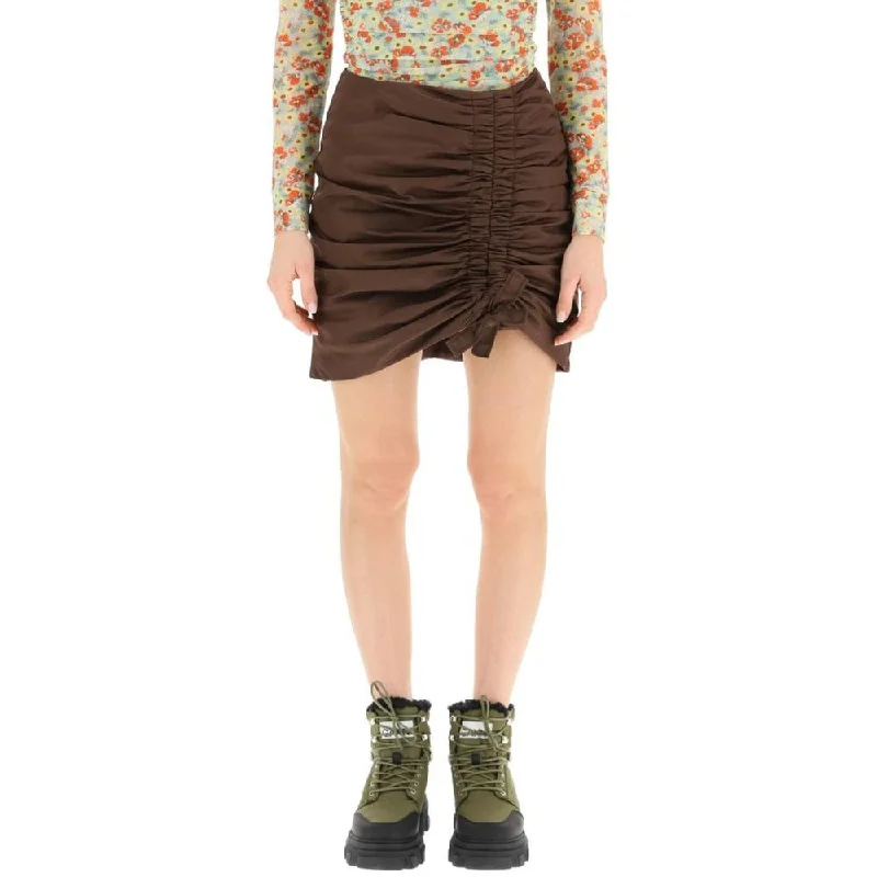 Ganni Brown  Skirt lace skirt romantic