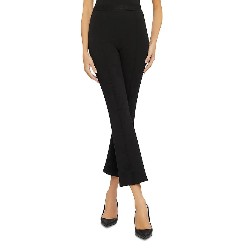 Wolford Womens High Rise Pintuck Ankle Pants Chic Checkered Pants