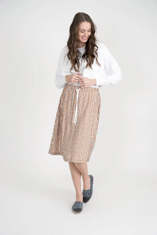 Ginger Pull String Waist Skirt spandex blend skirt