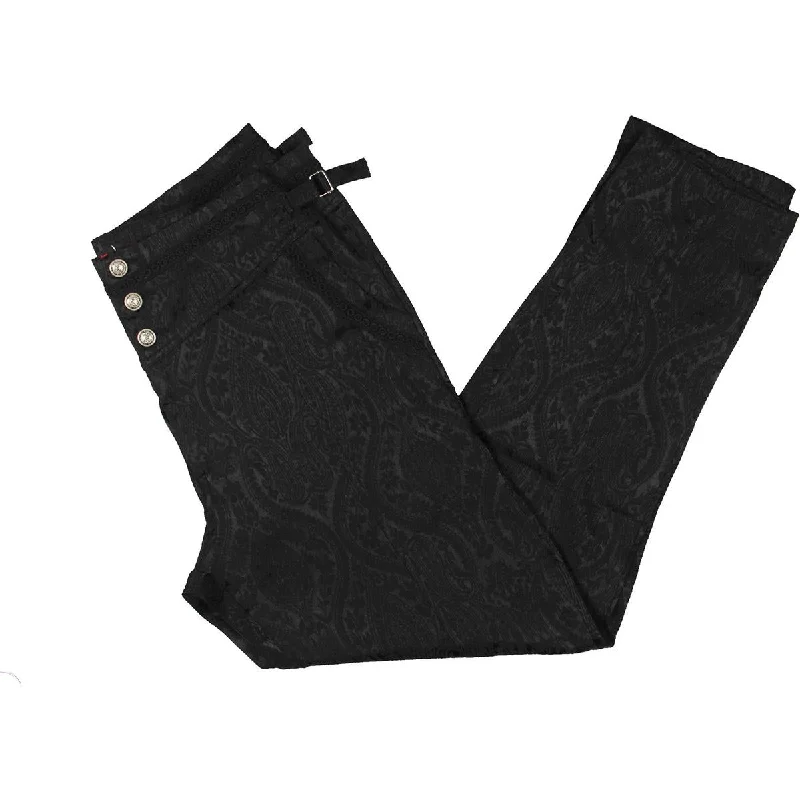 VATPAVE Womens Embossed Casual Dress Pants Chic Checkered Pants