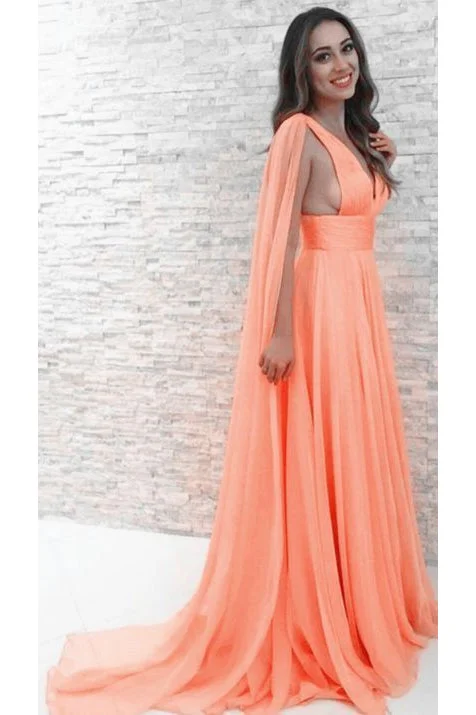 V-Neck Chiffon Sexy Long Orange Prom Party Dress,Evening Dresses OKG84 Tunics Travel practical V-Neck Chiffon Sexy Long Orange Prom Party Dress,Evening Dresses OKG84 Tunics Travel practical