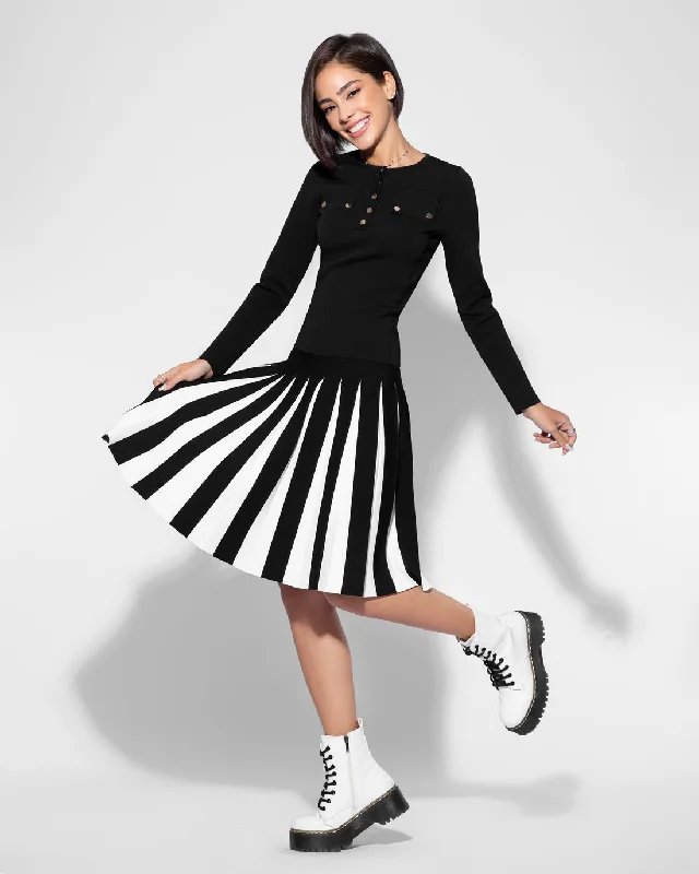 Aleeza's Apparel Piano Wonder Skirt denim skirt casual