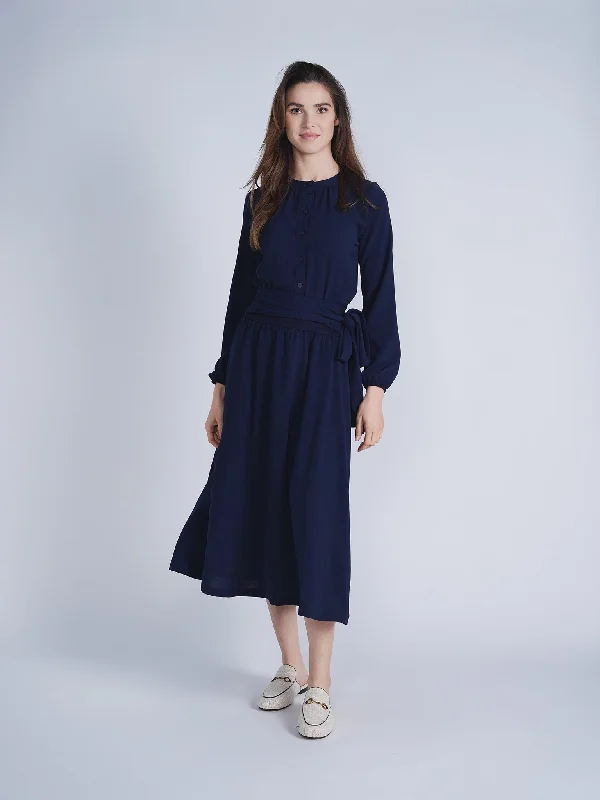 Noni Sash Belt Skirt leather skirt refined