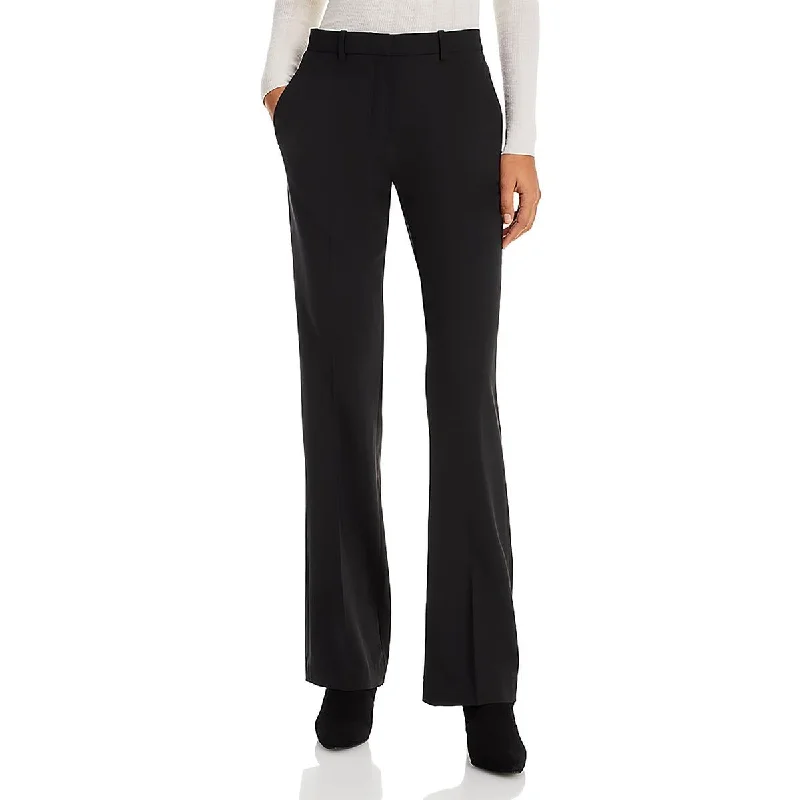 Theory Womens Wool Slim Flared Pants Cozy Jogger Leggings