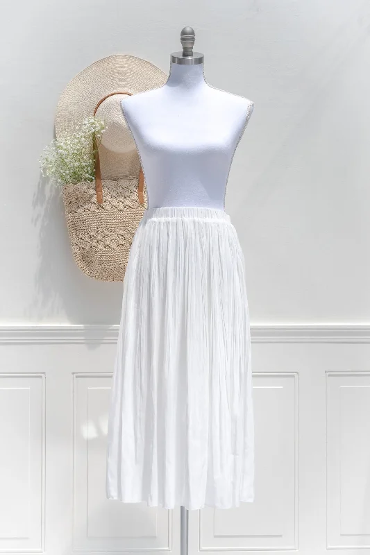 Isabella Chiffon Midi Skirt cashmere skirt fine