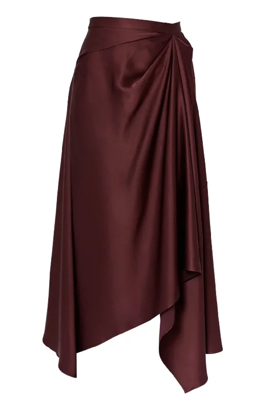 Asymmetric Drape Skirt | Elderberry boho skirt vibe