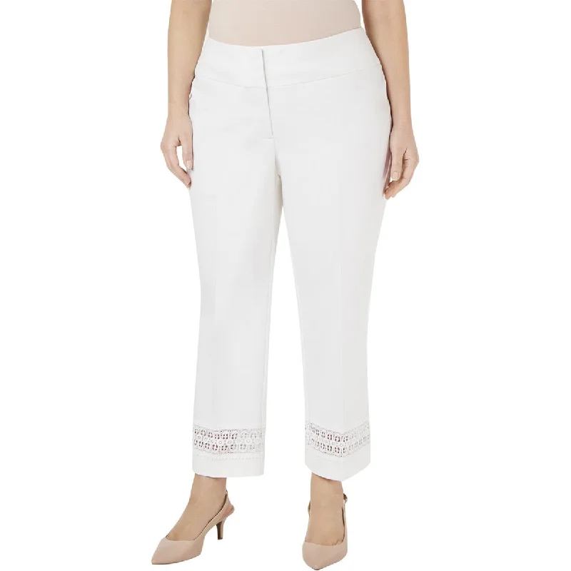 INC Womens Plus Slim Leg Tummy Control Ankle Pants Cozy Lounge Pants