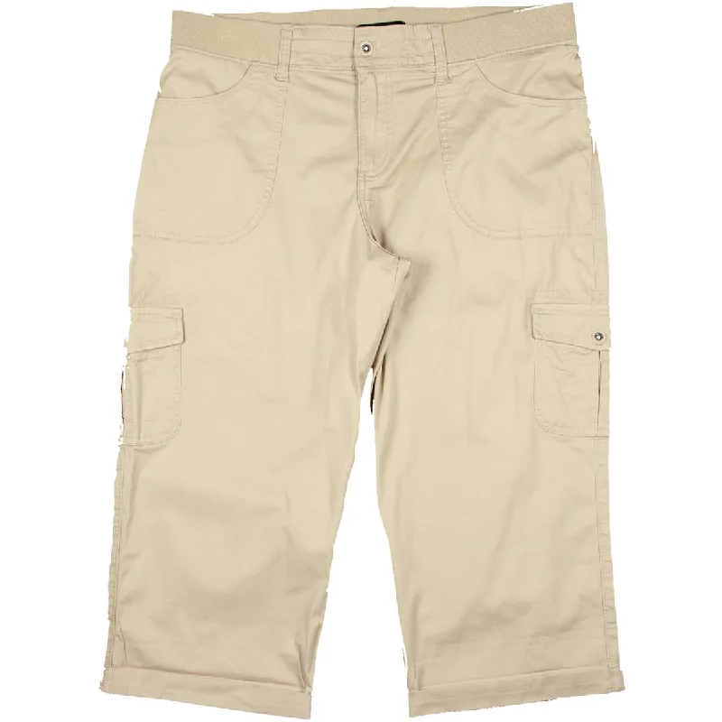 Lee Womens Plus Cargo Relaxed Fit Capri Pants Relaxed Linen Pants