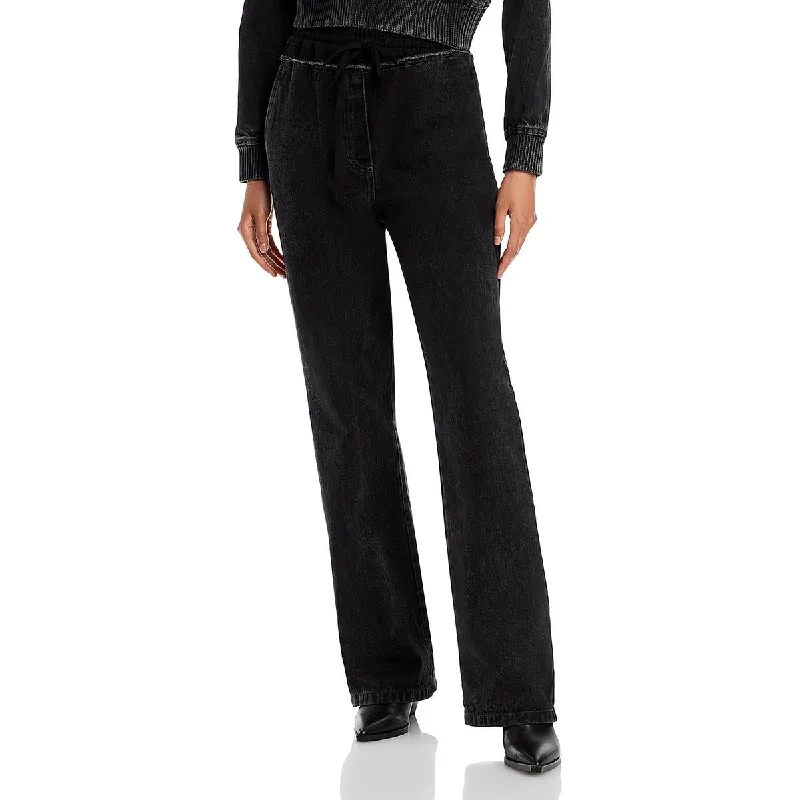 3.1 Phillip Lim Womens Denim Pull On Bootcut Pants Lightweight Jogger Pants