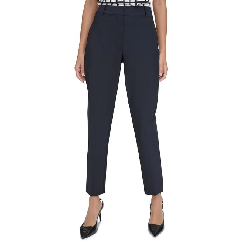 Calvin Klein Womens Straight Leg High Rise Dress Pants Elegant Dress Pants