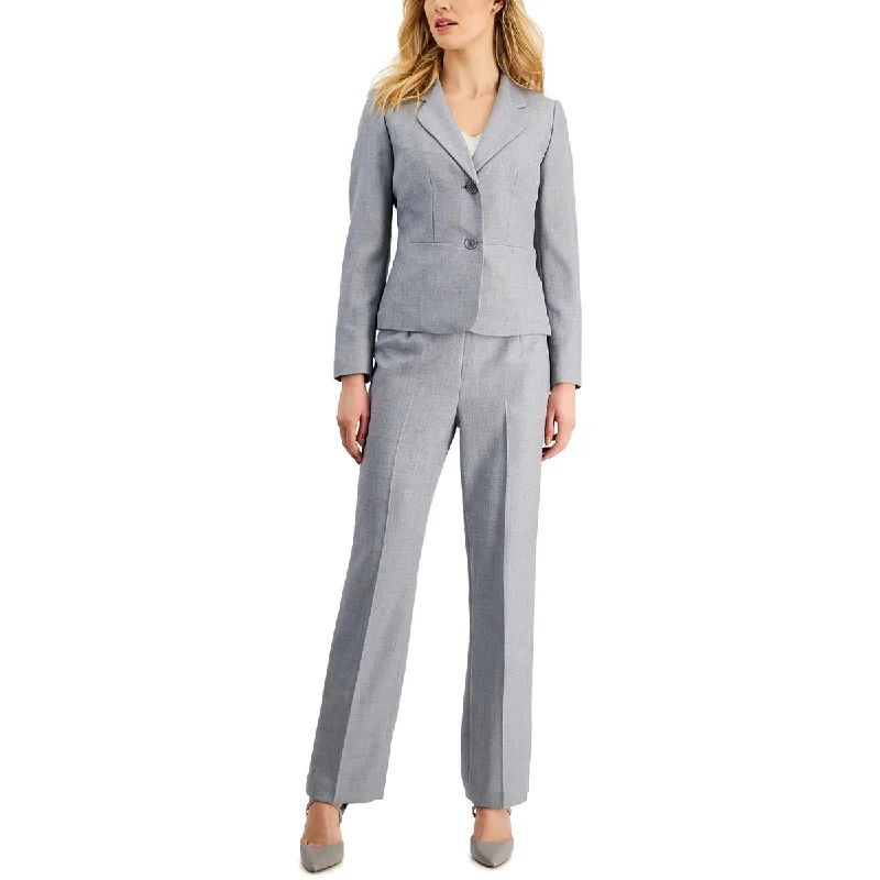 Le Suit Womens Petites Woven Herringbone Dress Pants Modern Skinny Pants